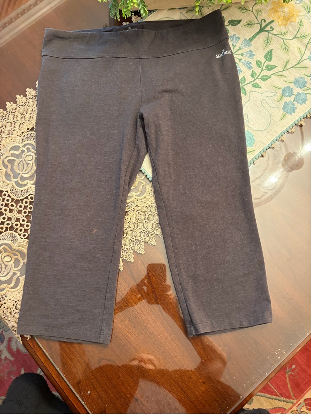 Spalding Dark Gray Pull-On Athletic Pants